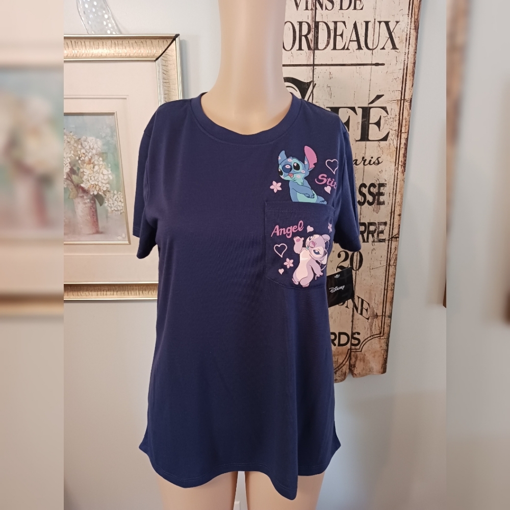 NWT Disney Stitch and Angel t shirt